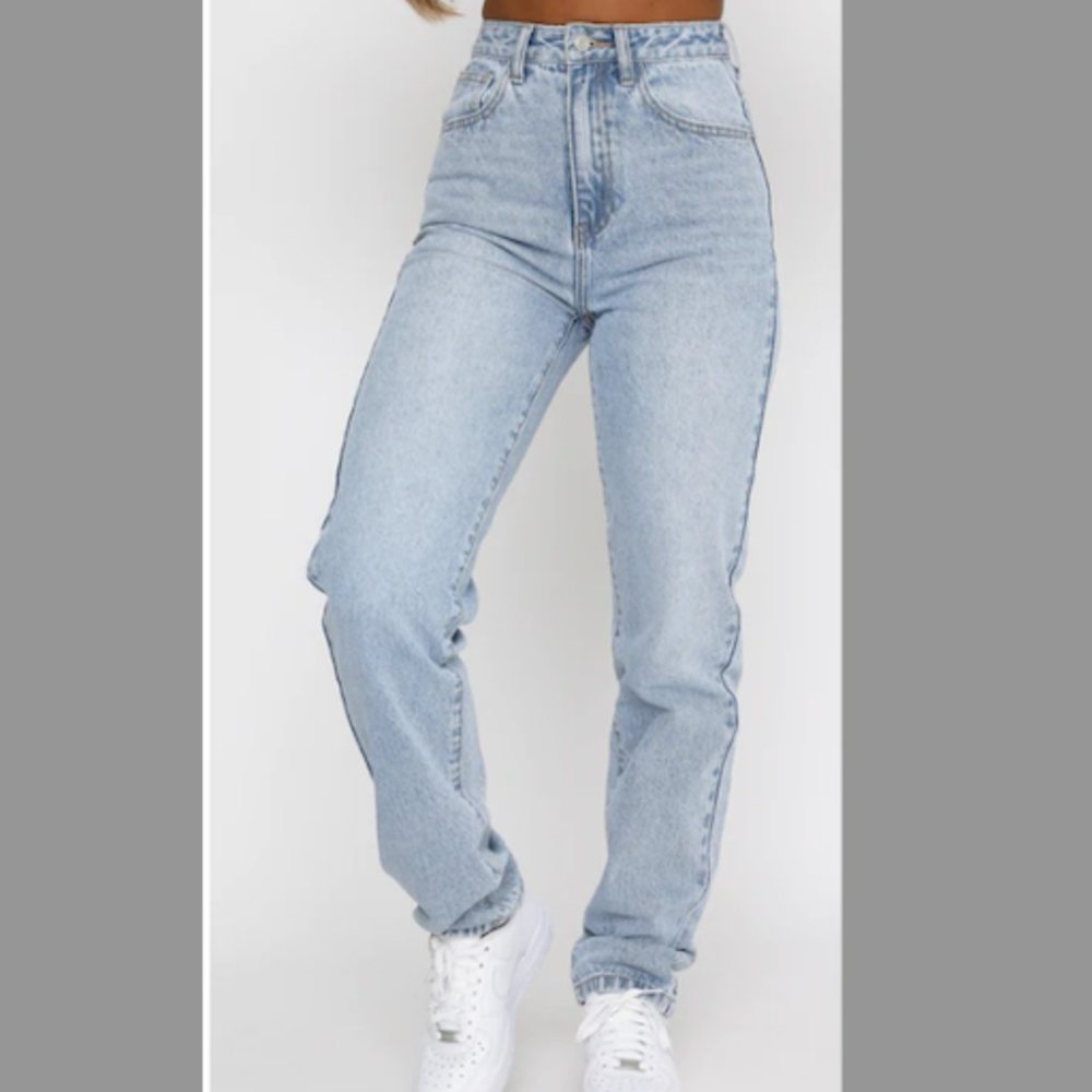 Who's That Girl Straight Leg Denim Jeans